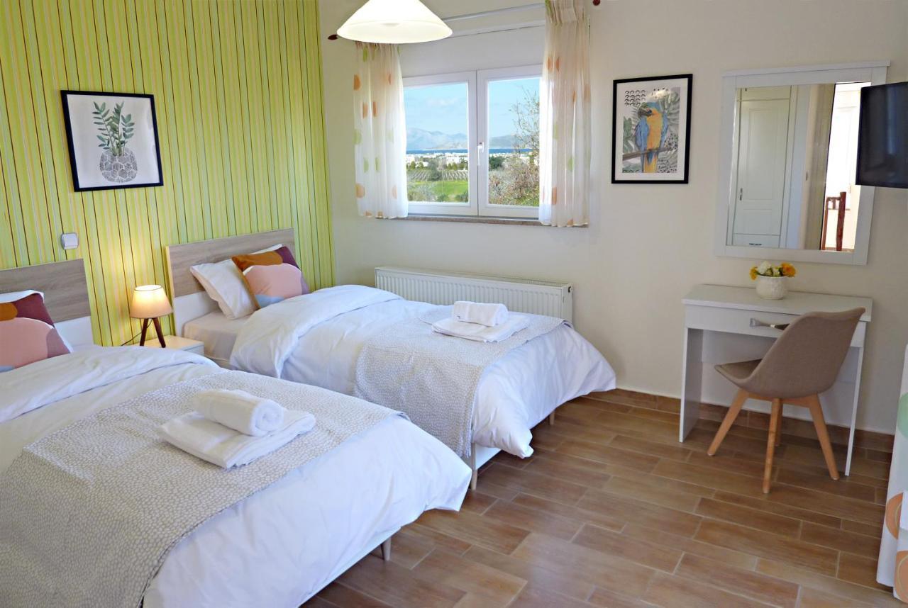 Panoramic Sea View Villa 4 Min To Beach Тигаки Экстерьер фото
